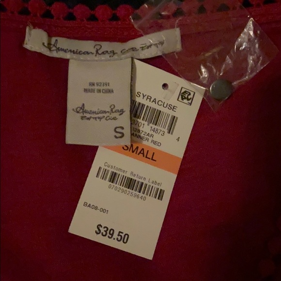 NWT Smocked Button Down w/ Blouse Bell Sleeves Pom-Pom Trim Valentine’s Day SML - Picture 6 of 8